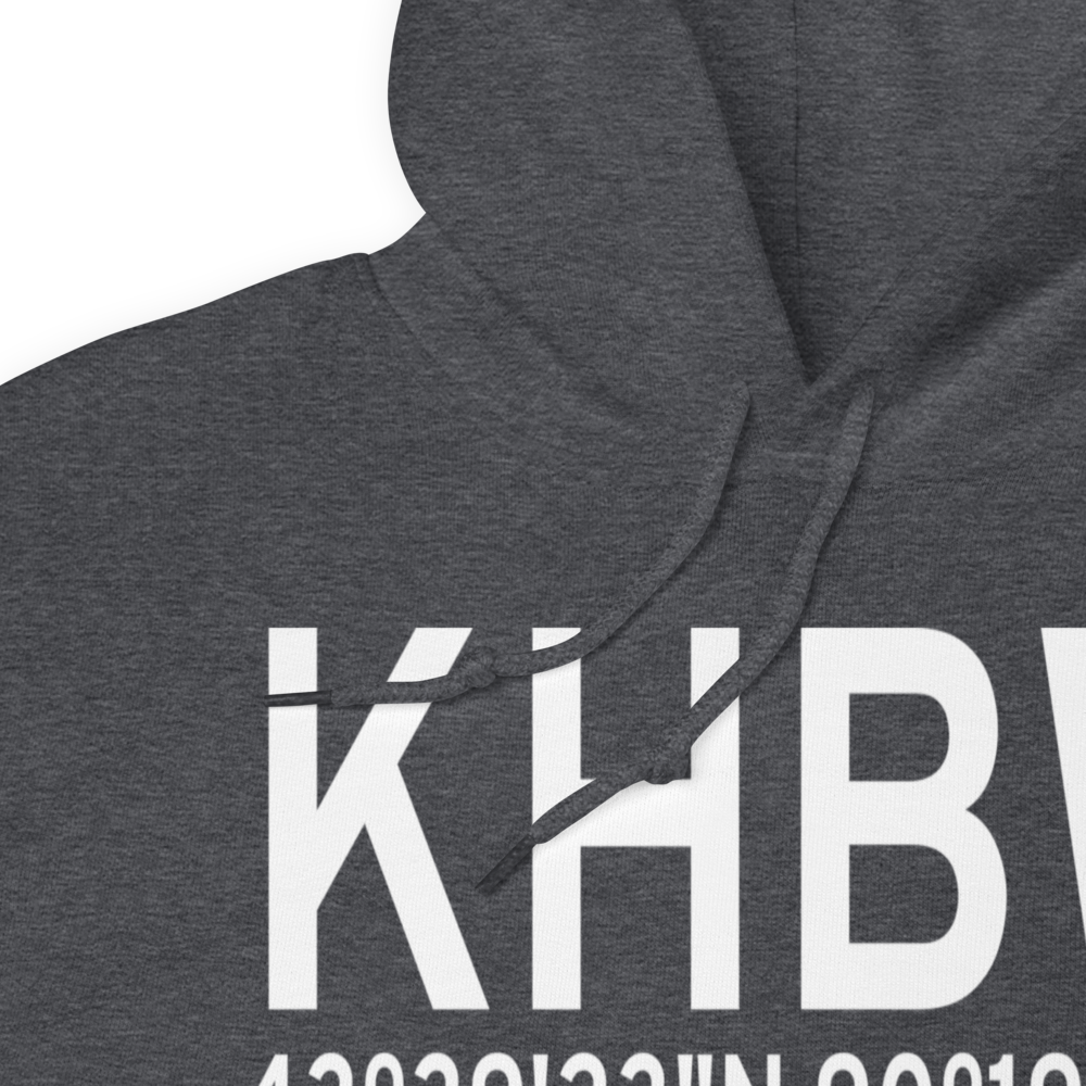 Hillsboro (KHBW) Airport Hoodie Sweatshirt 