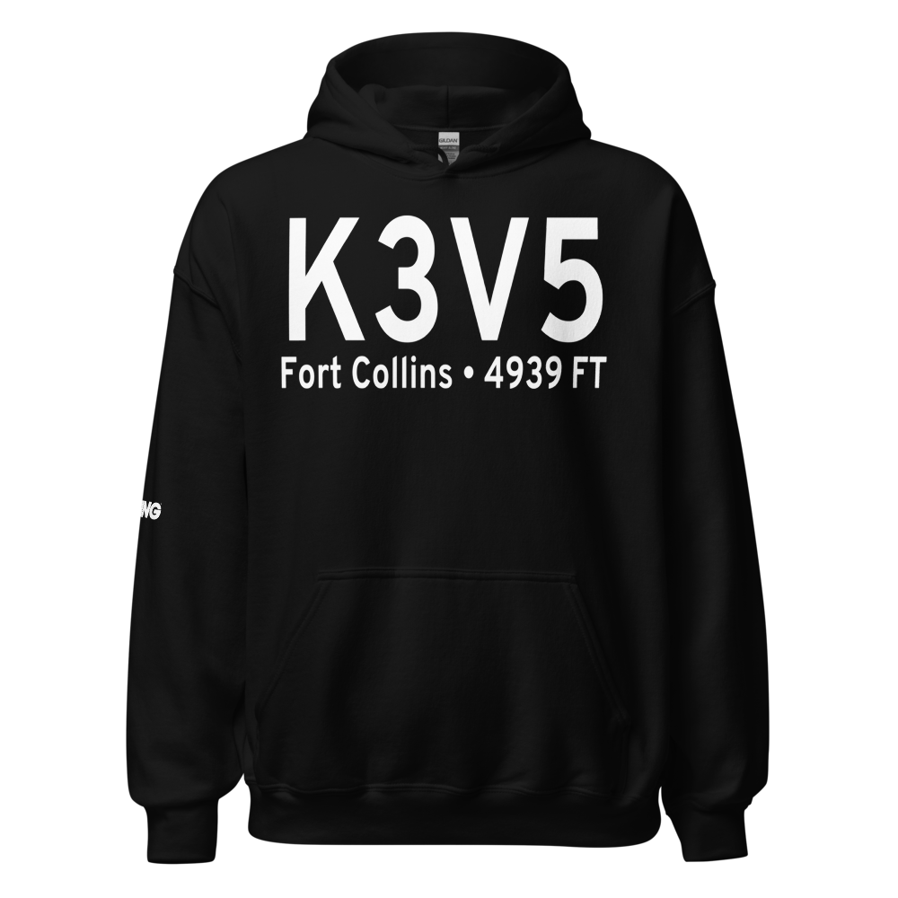 Fort Collins (K3V5) Airport Hoodie Sweatshirt 