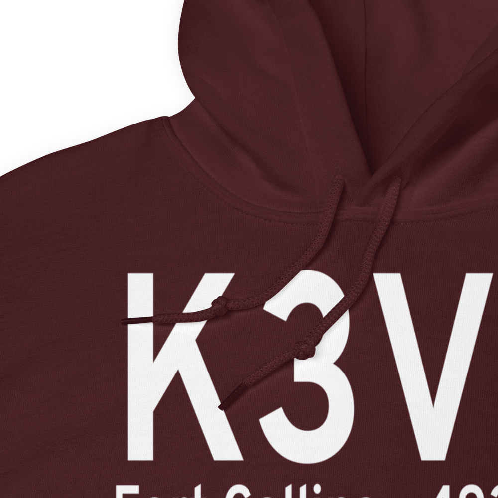 Fort Collins (K3V5) Airport Hoodie Sweatshirt 