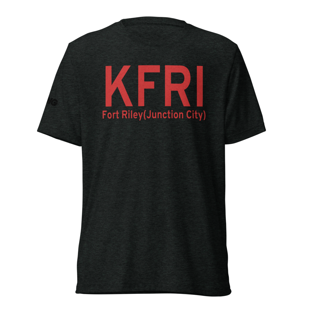 Fort Riley(Junction City) (KFRI) Airport Tri-blend T-Shirt 