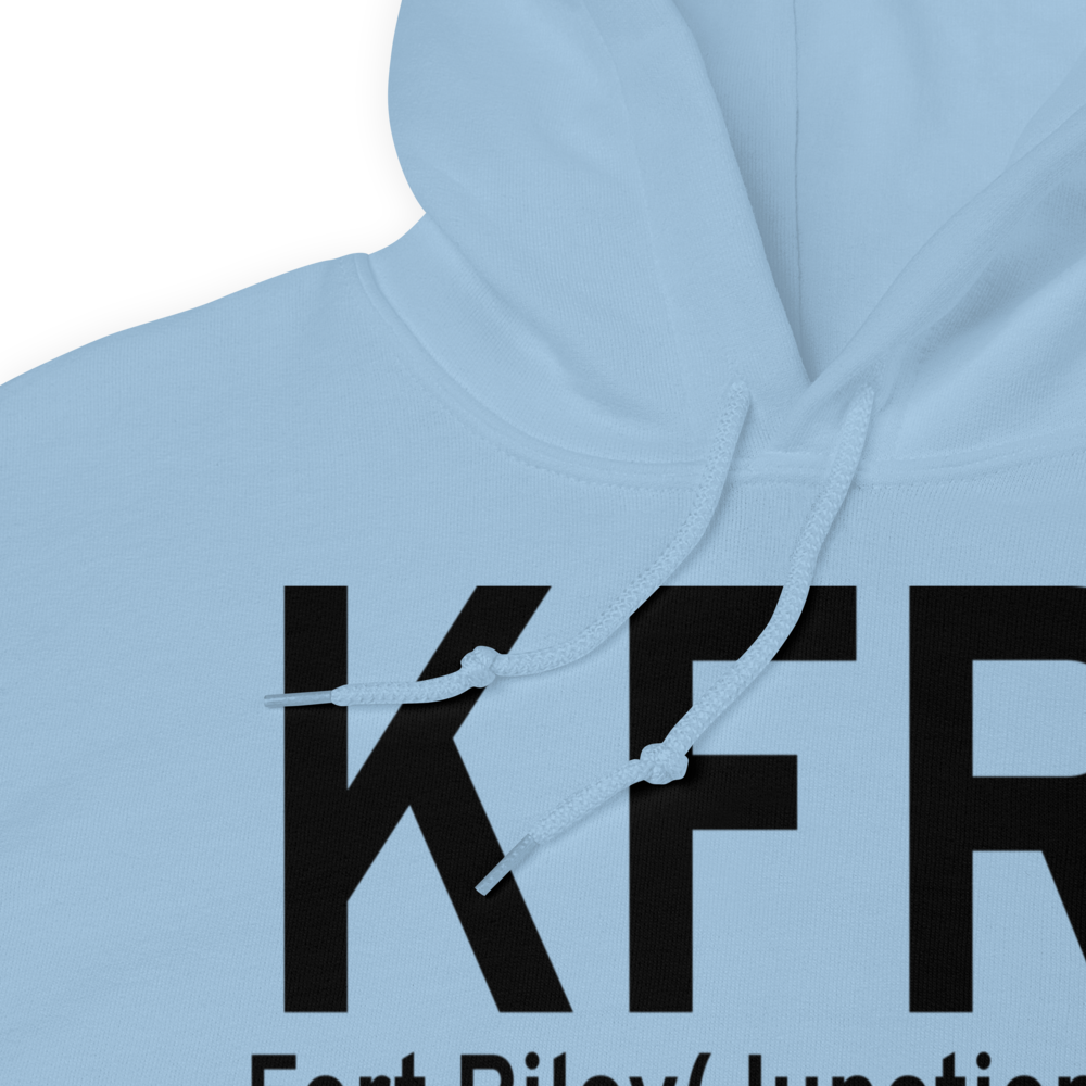Fort Riley(Junction City) (KFRI) Airport Hoodie Sweatshirt 