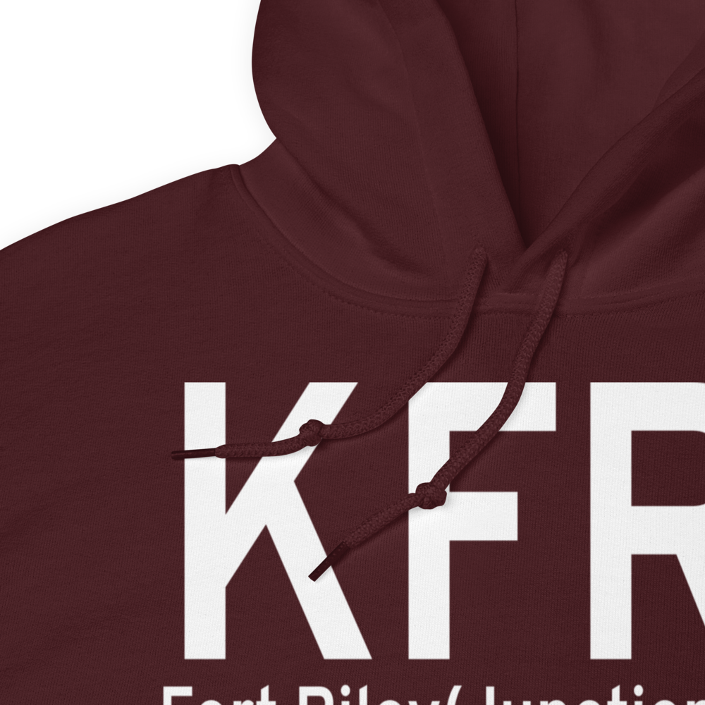 Fort Riley(Junction City) (KFRI) Airport Hoodie Sweatshirt 
