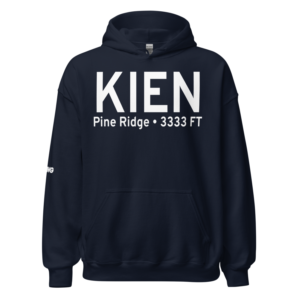 Pine Ridge Airport (KIEN) ICAO Hoodie Sweatshirt 