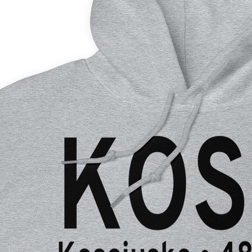 Kosciusko Attala County Airport (KOSX) ICAO Hoodie Sweatshirt 