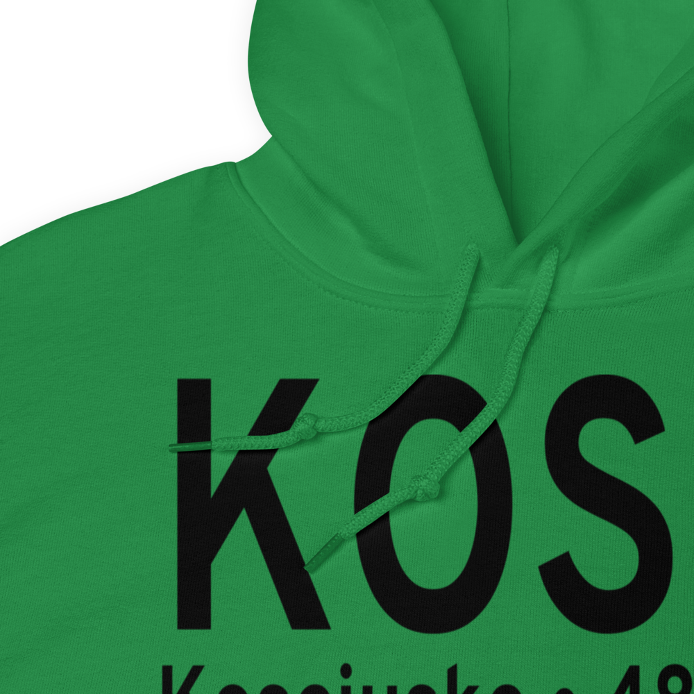 Kosciusko Attala County Airport (KOSX) ICAO Hoodie Sweatshirt 