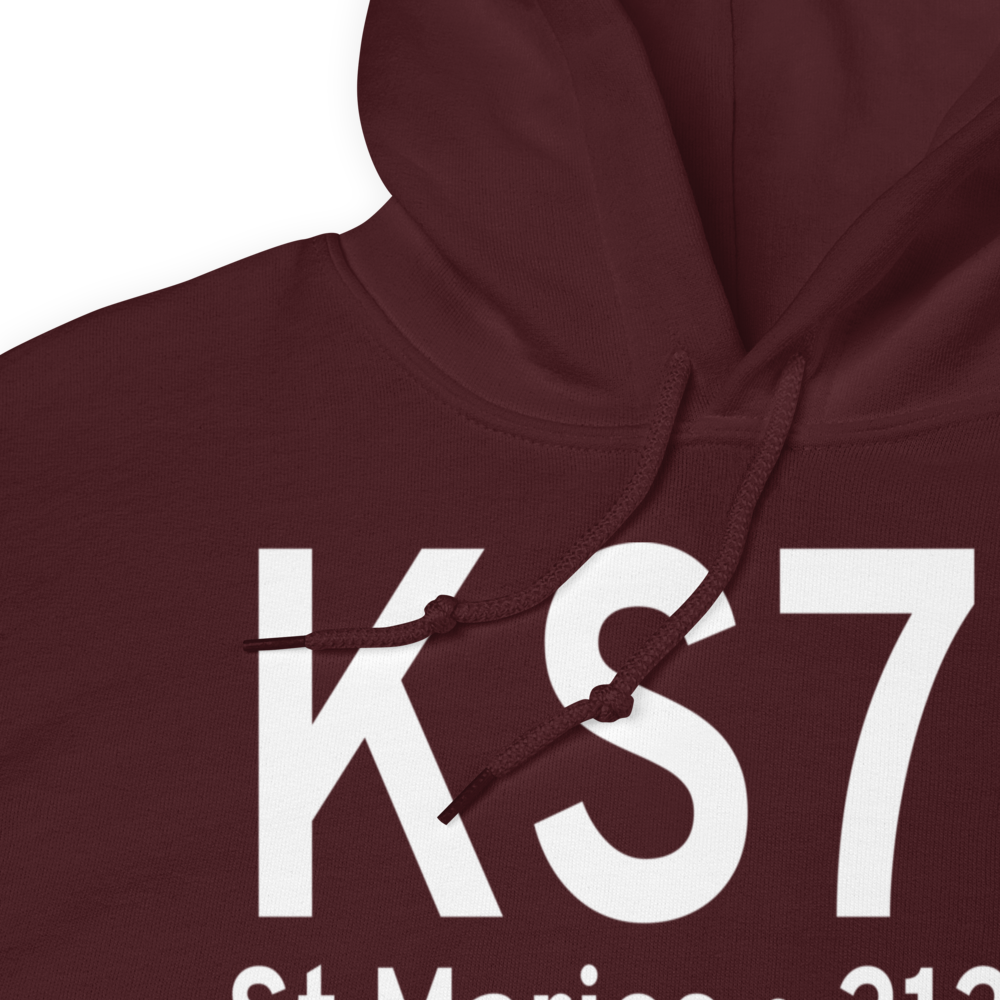 St Maries Municipal Airport (KS72) ICAO Hoodie Sweatshirt 