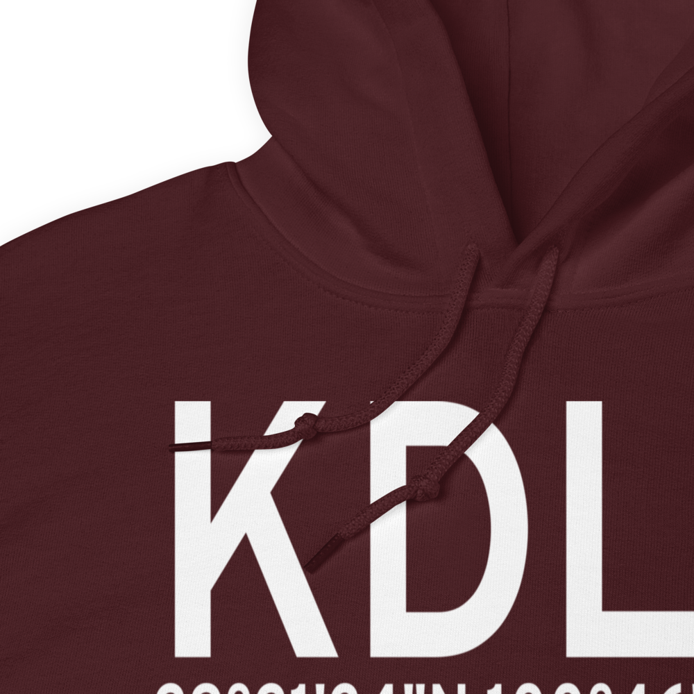 DLF Airport (KDLF) ICAO Hoodie Sweatshirt 