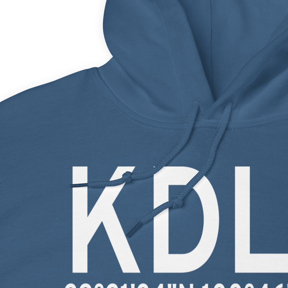 DLF Airport (KDLF) ICAO Hoodie Sweatshirt 