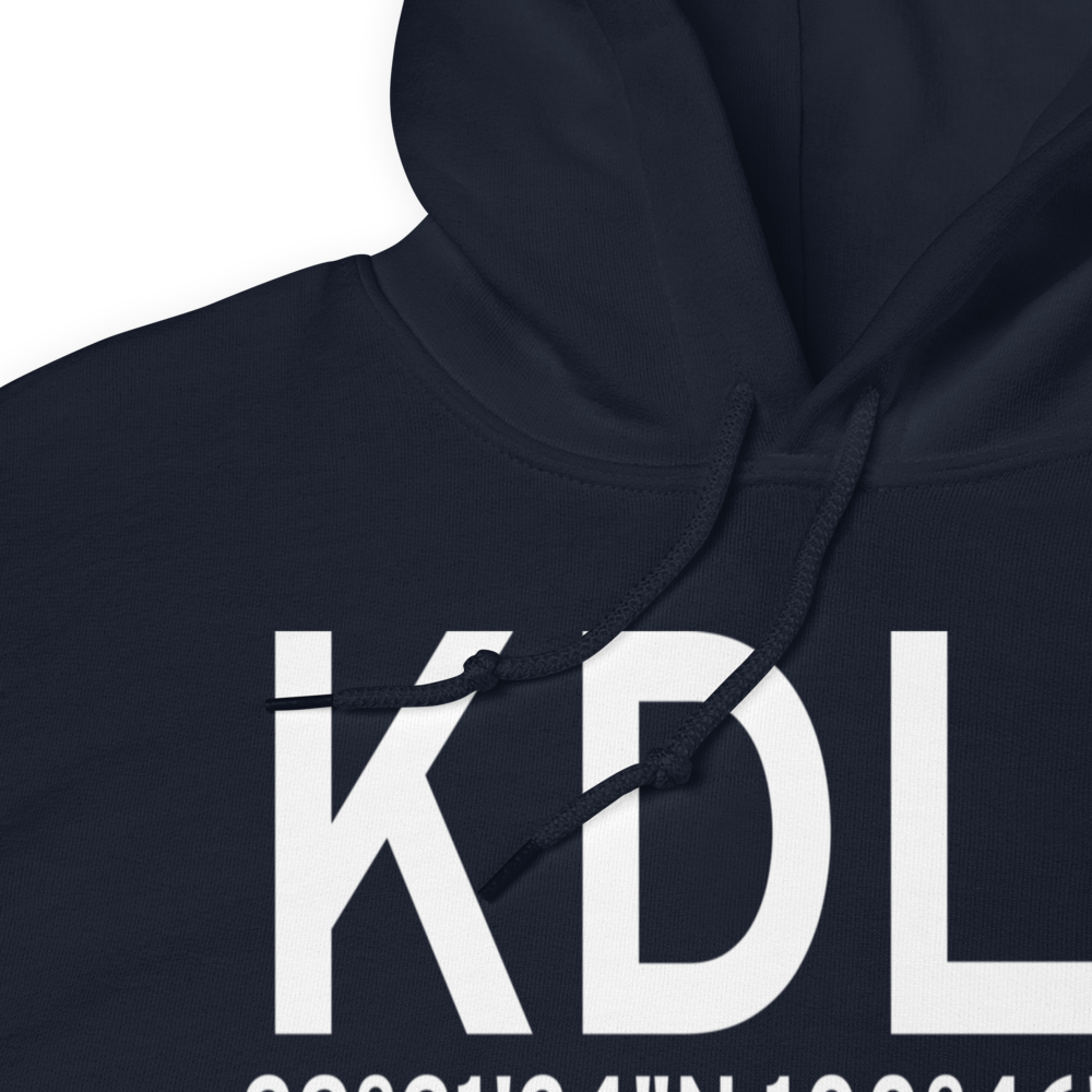 DLF Airport (KDLF) ICAO Hoodie Sweatshirt 
