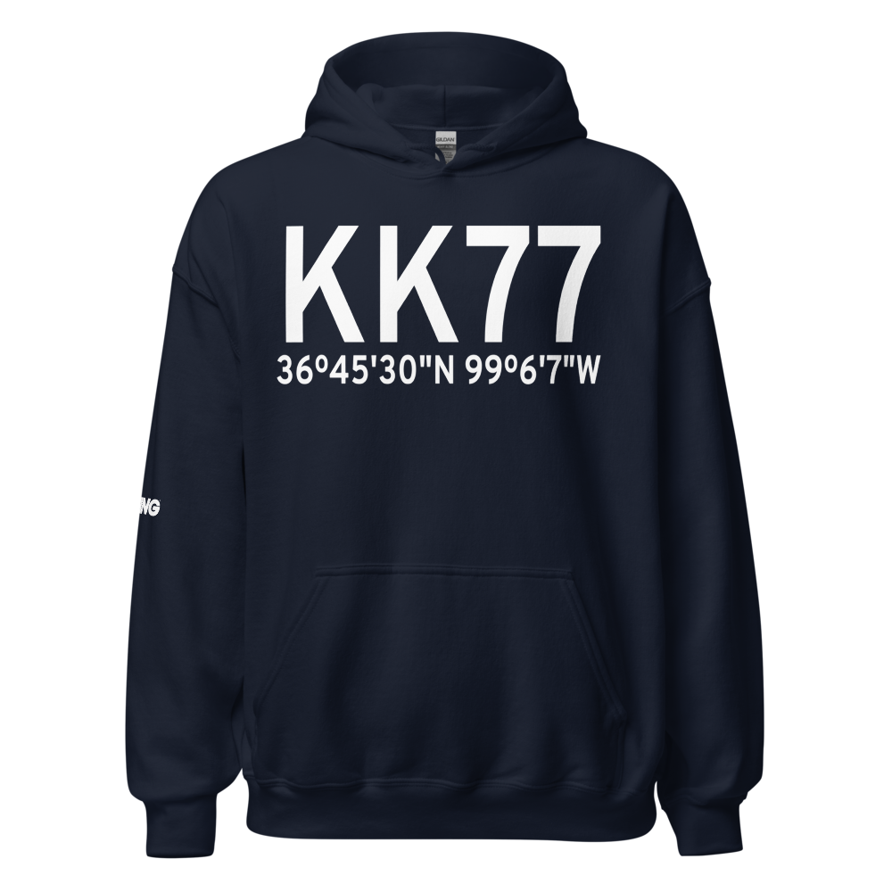 Freedom Municipal Airport (KK77) ICAO Hoodie Sweatshirt 