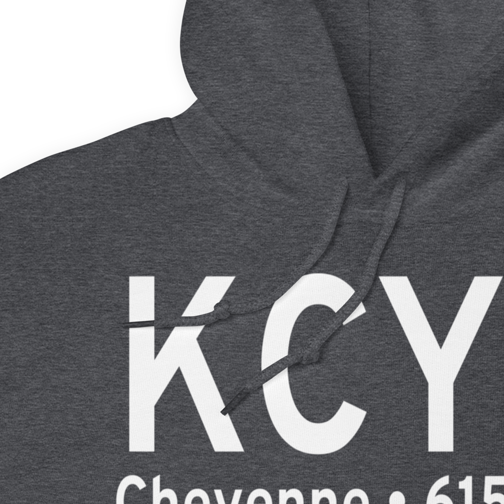 Cheyenne Regional Jerry Olson Field (KCYS) ICAO Hoodie Sweatshirt 