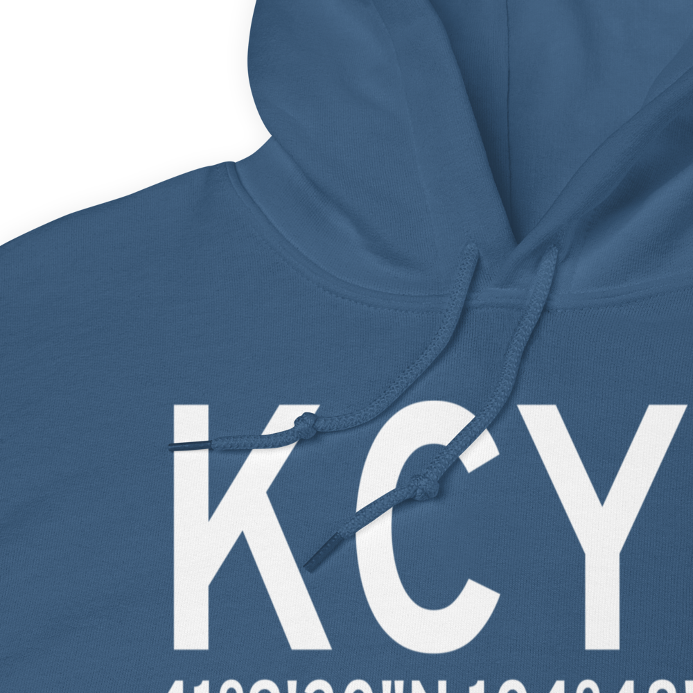 Cheyenne Regional Jerry Olson Field (KCYS) ICAO Hoodie Sweatshirt 