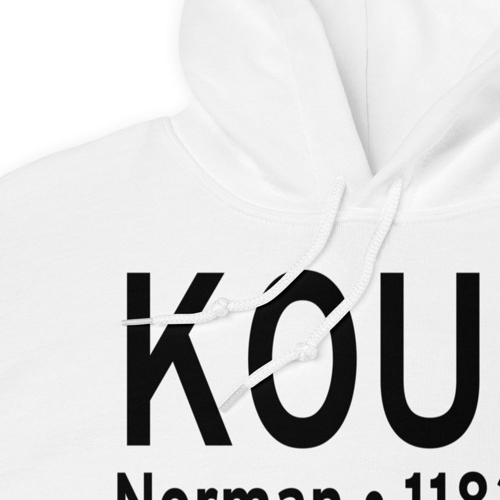 University of Oklahoma Westheimer Airport (KOUN) ICAO Hoodie Sweatshirt 
