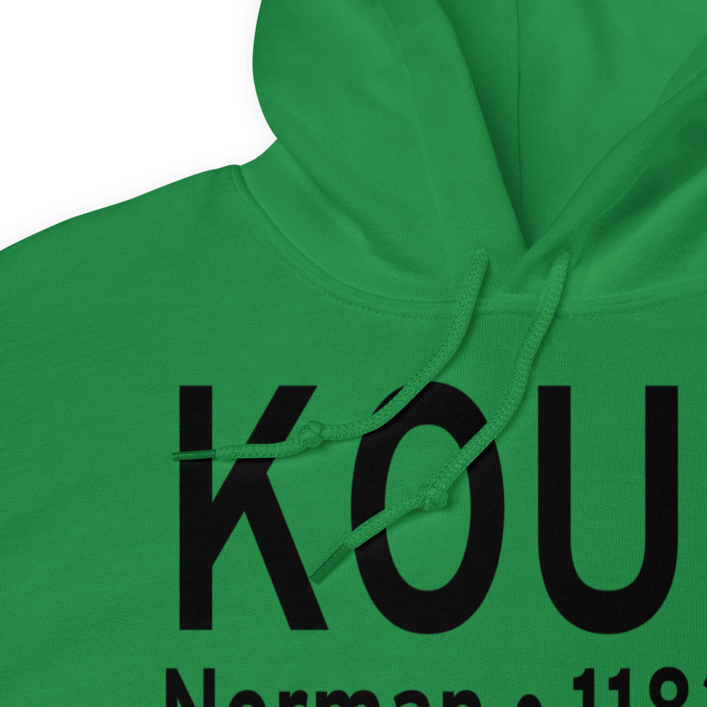 University of Oklahoma Westheimer Airport (KOUN) ICAO Hoodie Sweatshirt 