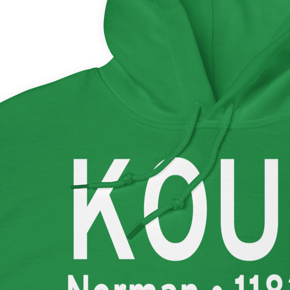 University of Oklahoma Westheimer Airport (KOUN) ICAO Hoodie Sweatshirt 