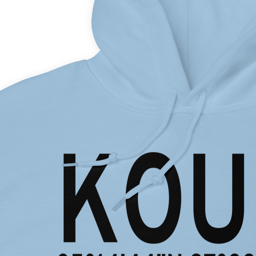 University of Oklahoma Westheimer Airport (KOUN) ICAO Hoodie Sweatshirt 