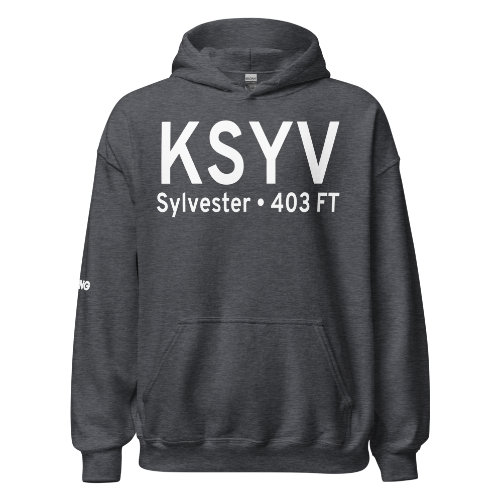 Sylvester Airport (KSYV) ICAO Hoodie Sweatshirt 