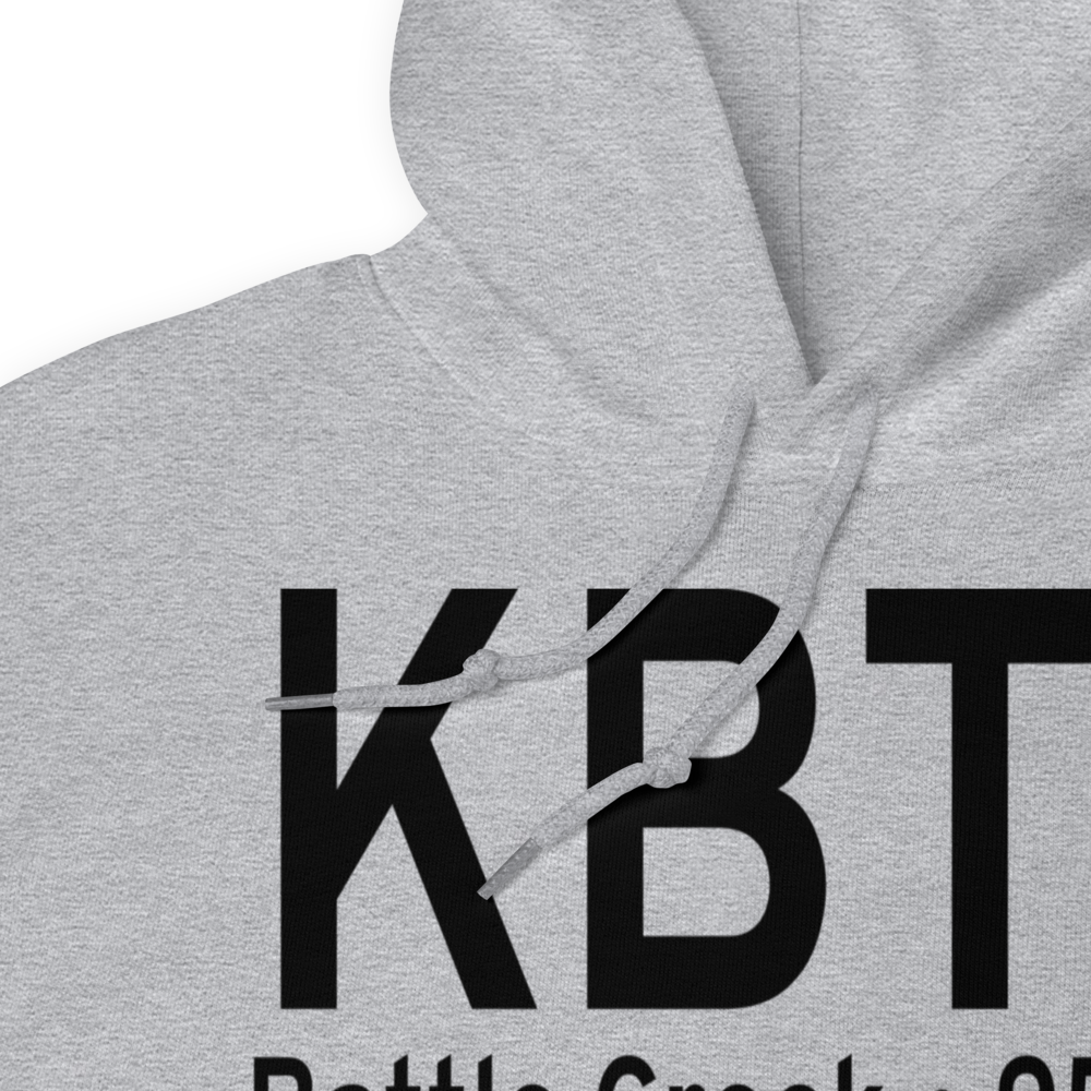 W K Kellogg Airport (KBTL) ICAO Hoodie Sweatshirt 