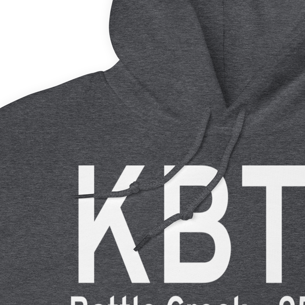 W K Kellogg Airport (KBTL) ICAO Hoodie Sweatshirt 