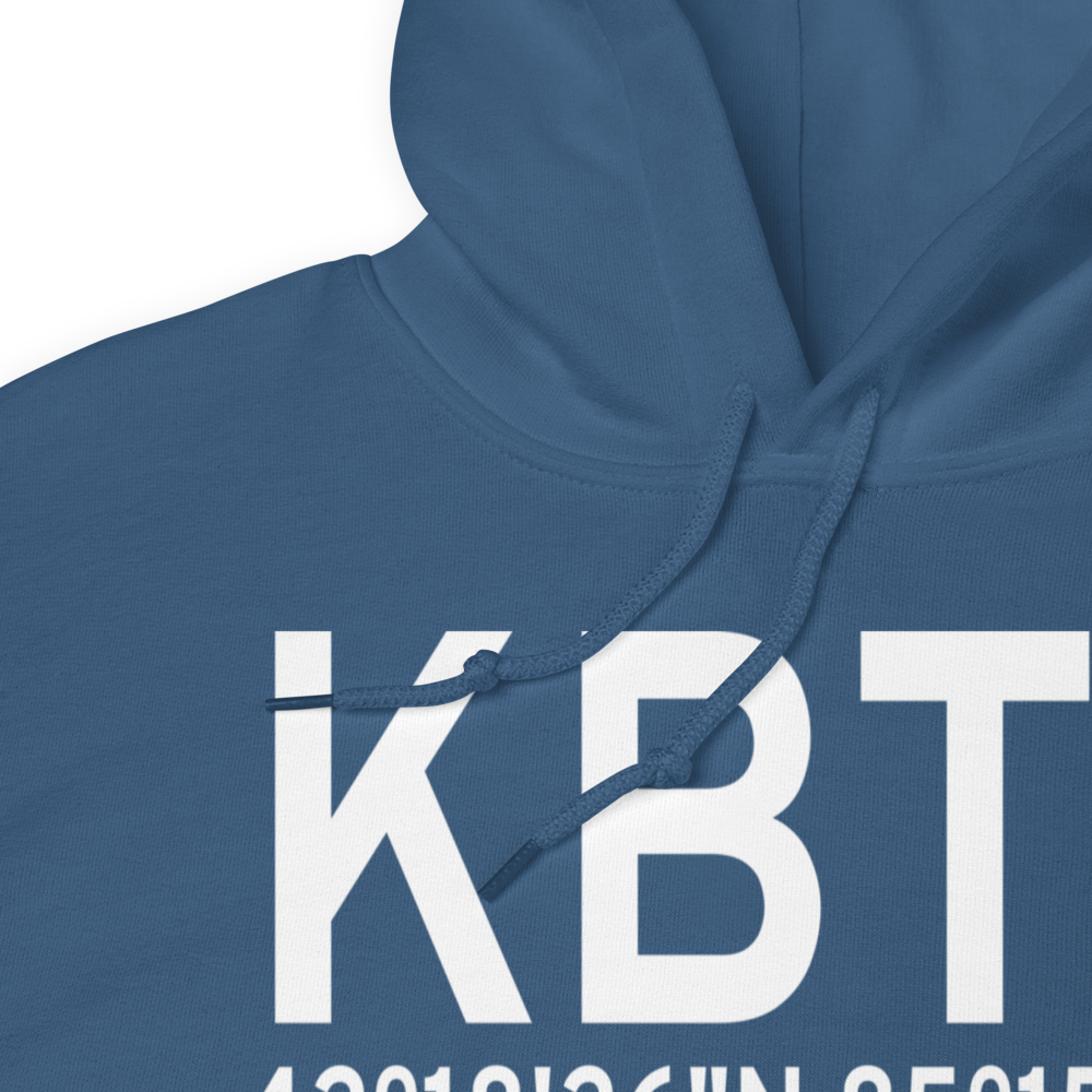W K Kellogg Airport (KBTL) ICAO Hoodie Sweatshirt 