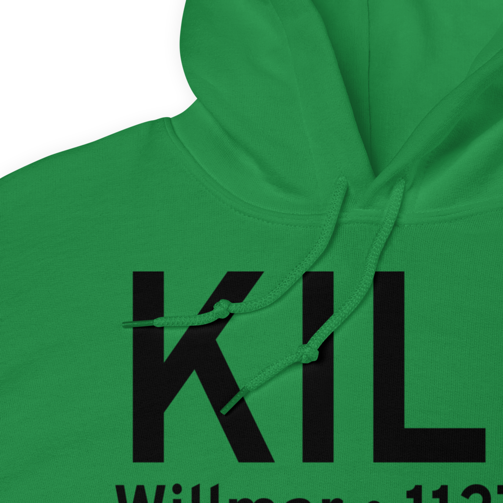 Willmar Municipal John L Rice Field (KILL) ICAO Hoodie Sweatshirt 