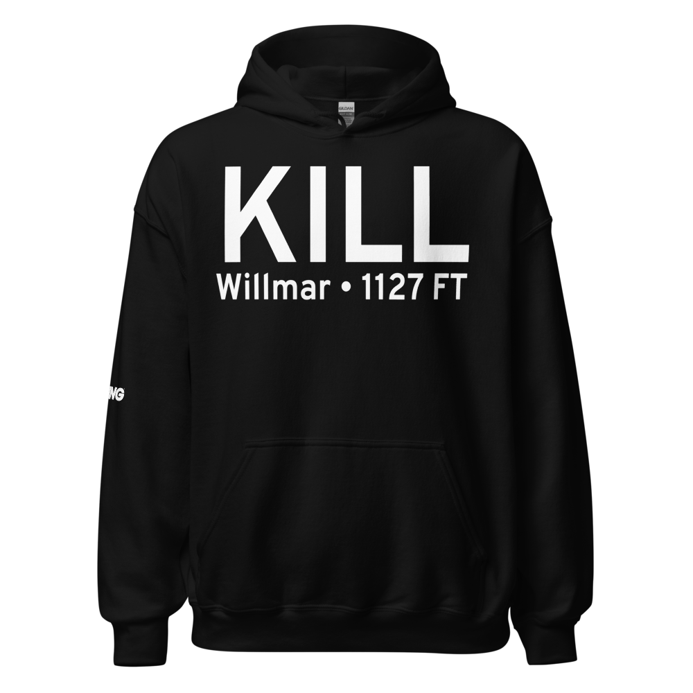 Willmar Municipal John L Rice Field (KILL) ICAO Hoodie Sweatshirt 