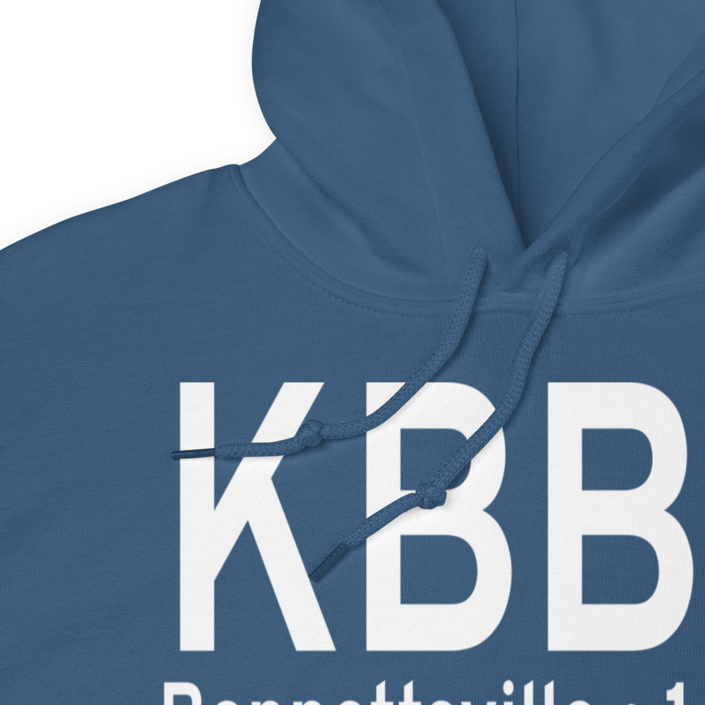 Marlboro County Jetport H.E. Avent Field (KBBP) ICAO Hoodie Sweatshirt 