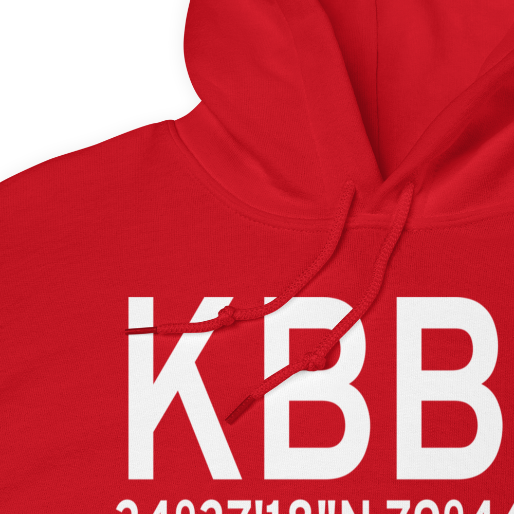 Marlboro County Jetport H.E. Avent Field (KBBP) ICAO Hoodie Sweatshirt 