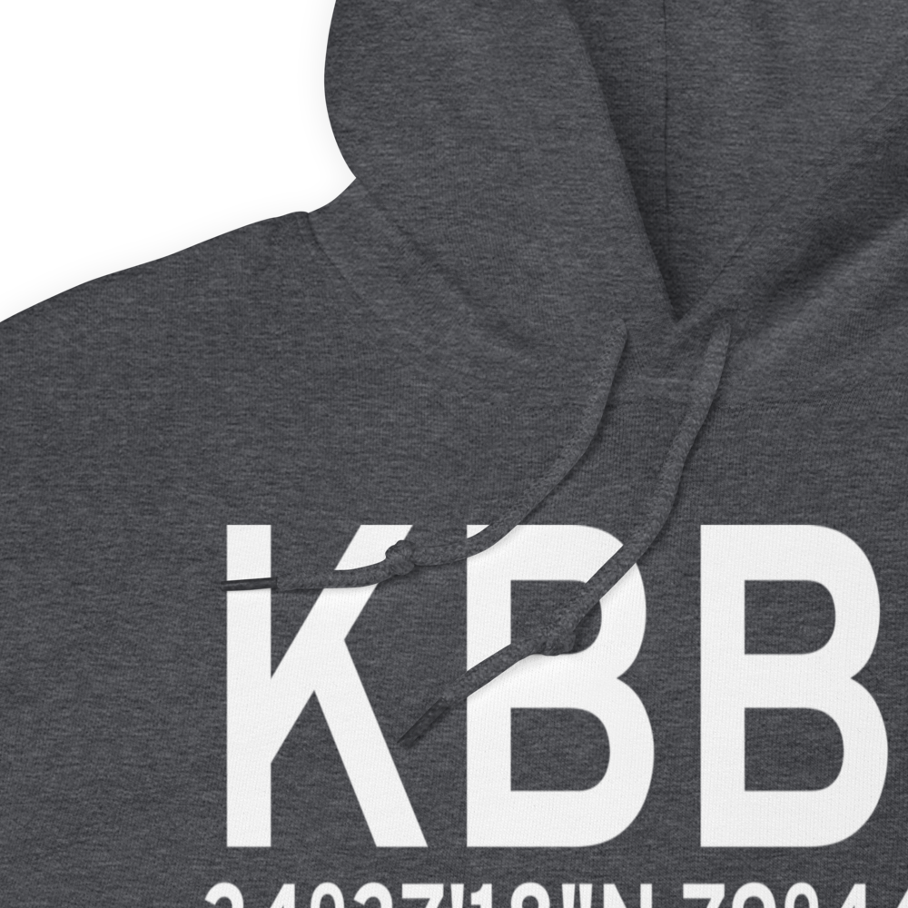 Marlboro County Jetport H.E. Avent Field (KBBP) ICAO Hoodie Sweatshirt 