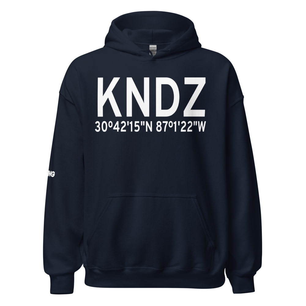 Whiting Field Naval Air Station South Airport (KNDZ) ICAO Hoodie Sweatshirt 