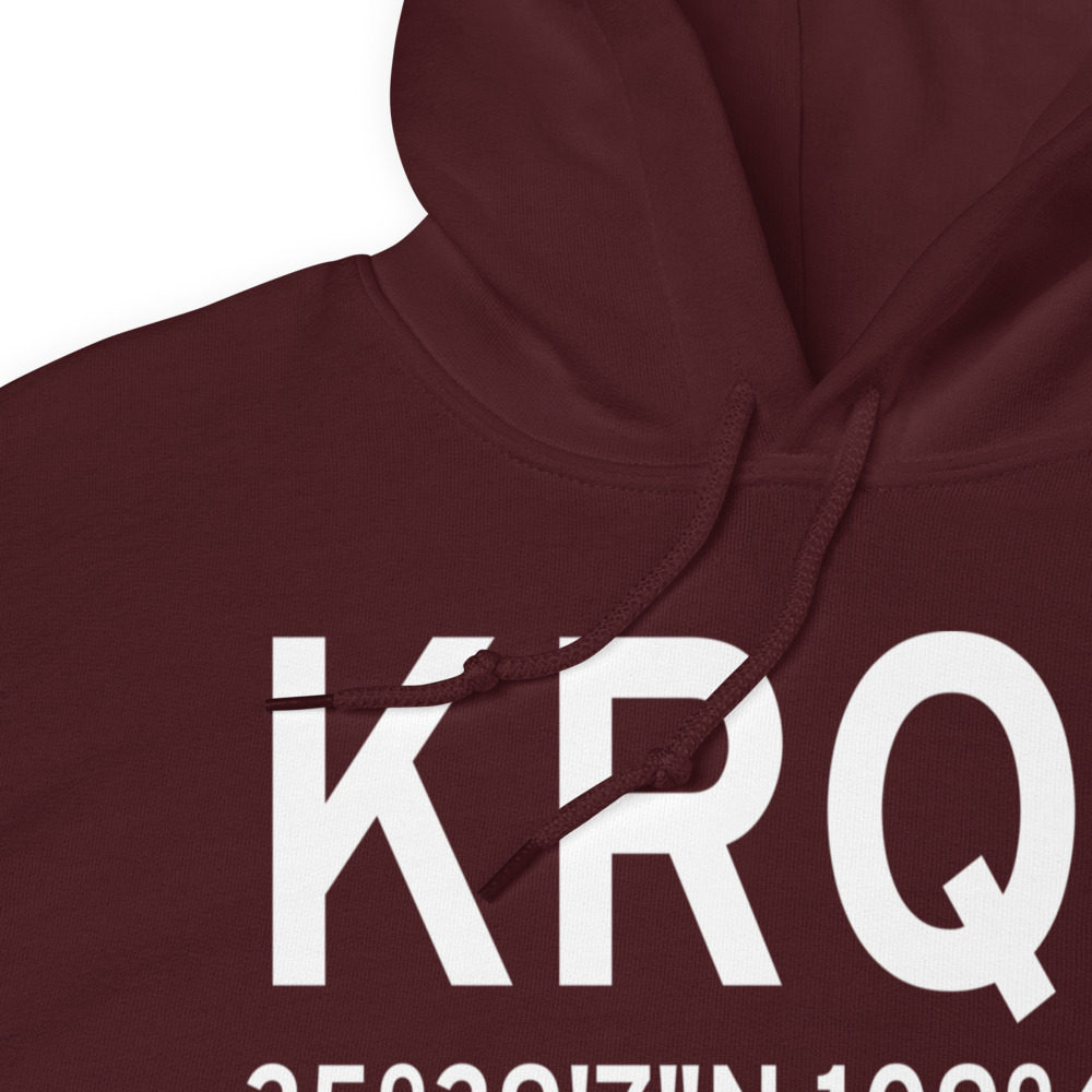 Window Rock Airport (KRQE) ICAO Hoodie Sweatshirt 