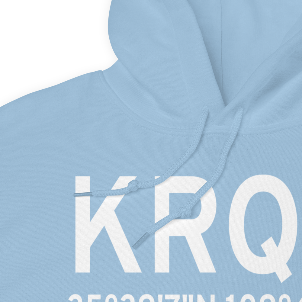 Window Rock Airport (KRQE) ICAO Hoodie Sweatshirt 