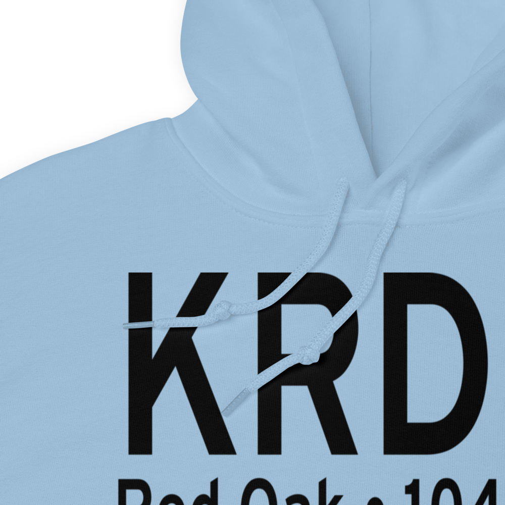 Red Oak Municipal Airport (KRDK) ICAO Hoodie Sweatshirt 
