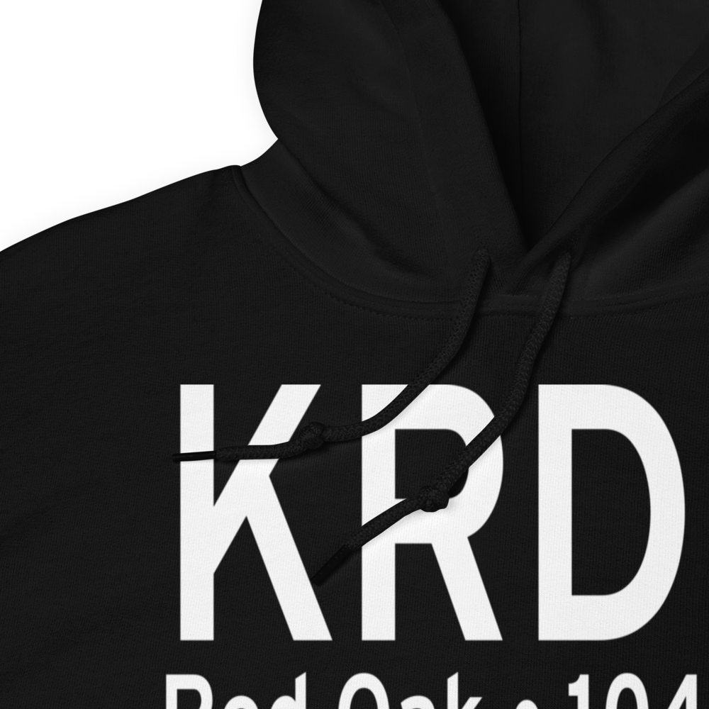 Red Oak Municipal Airport (KRDK) ICAO Hoodie Sweatshirt 