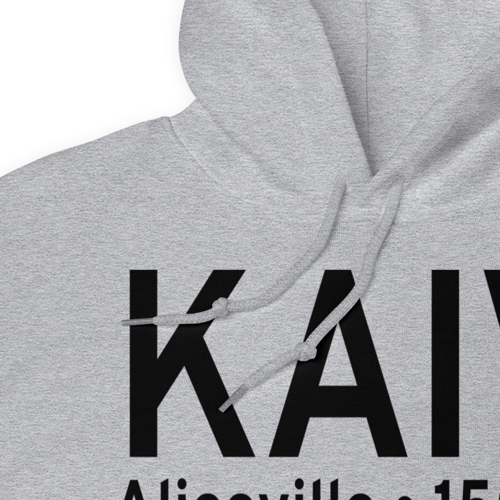George Downer Airport (KAIV) ICAO Hoodie Sweatshirt 
