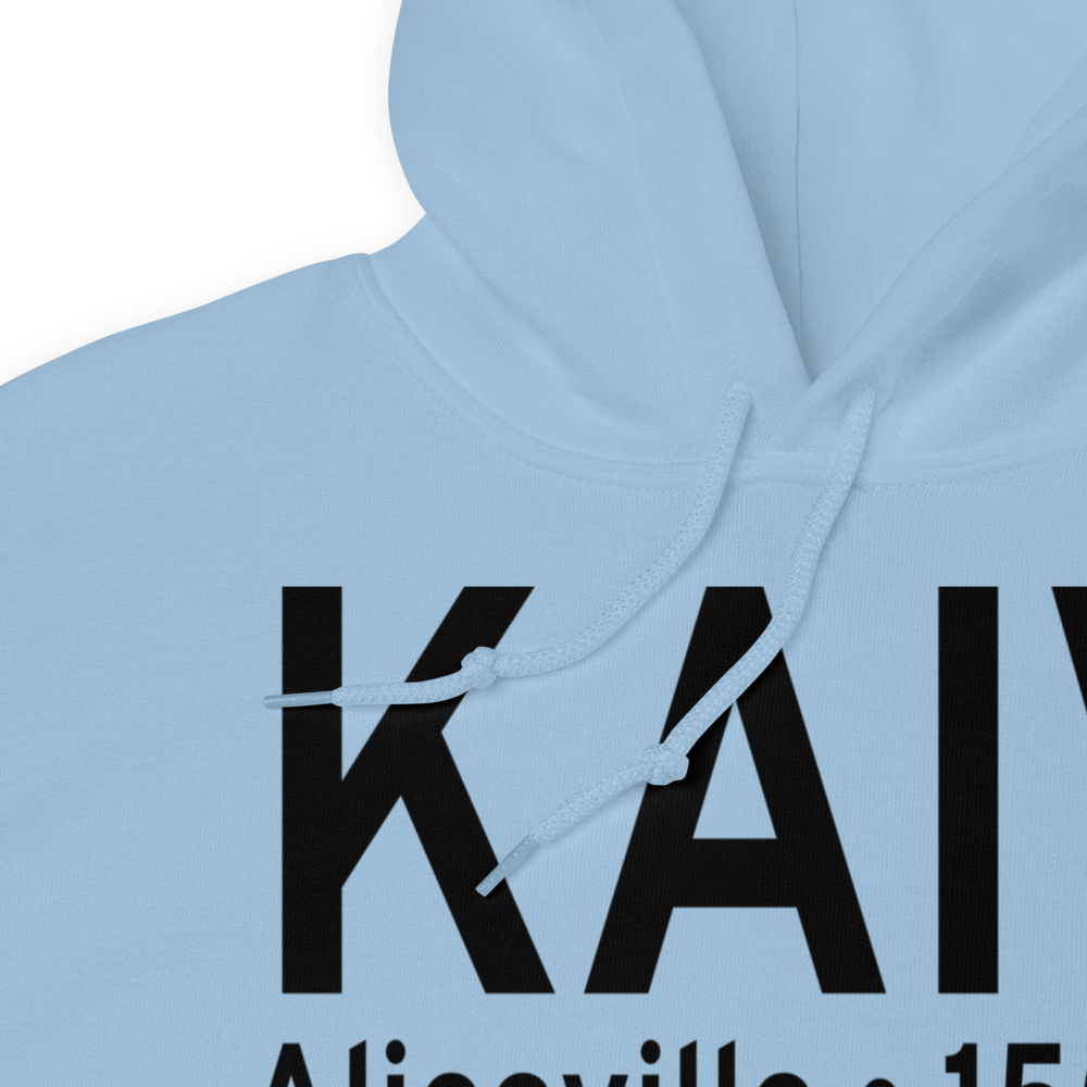 George Downer Airport (KAIV) ICAO Hoodie Sweatshirt 