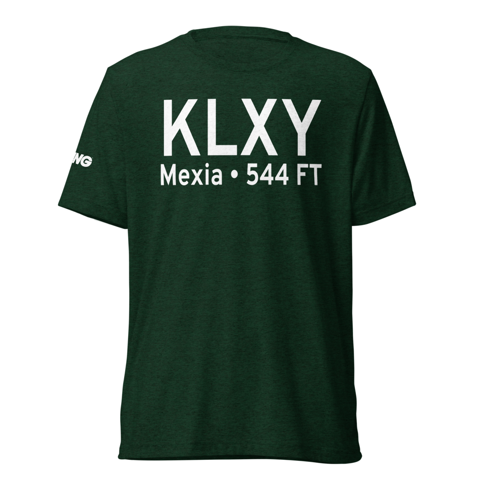 Mexia Limestone County Airport (KLXY) ICAO Tri-blend T-Shirt 