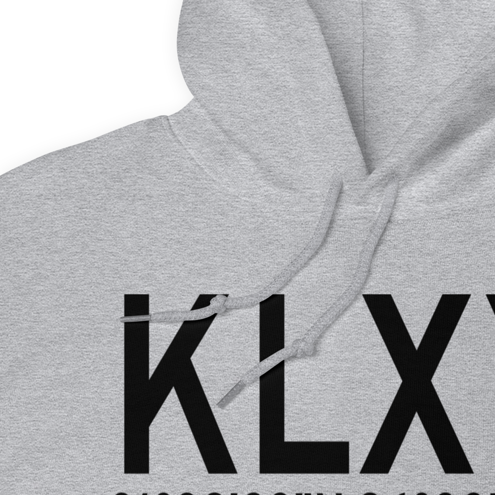 Mexia Limestone County Airport (KLXY) ICAO Hoodie Sweatshirt 
