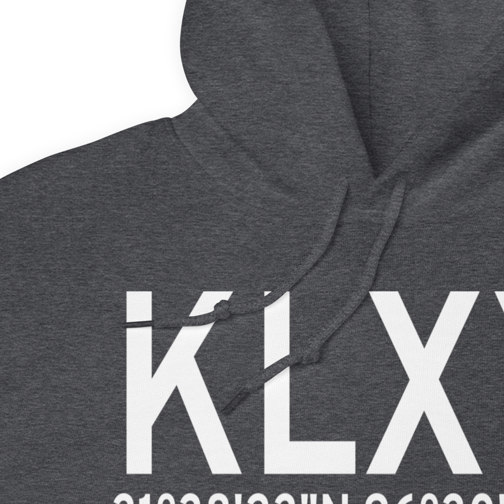 Mexia Limestone County Airport (KLXY) ICAO Hoodie Sweatshirt 