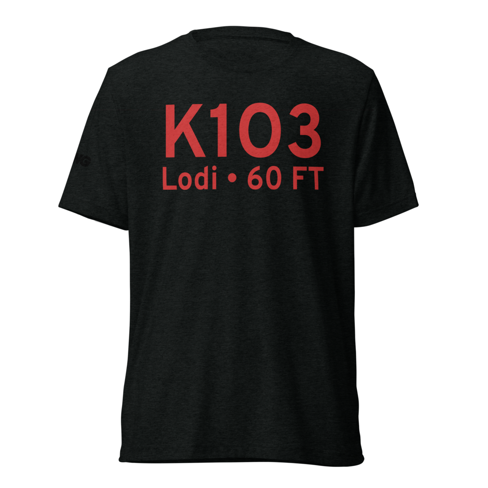 Lodi Airport (K1O3) ICAO Tri-blend T-Shirt 