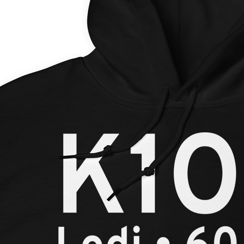 Lodi Airport (K1O3) ICAO Hoodie Sweatshirt 