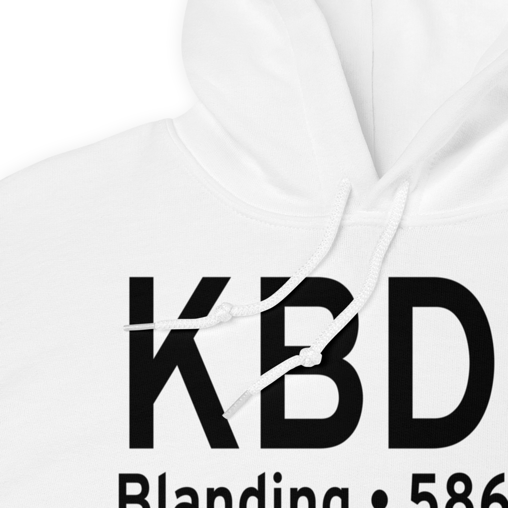 Blanding Municipal Airport (KBDG) ICAO Hoodie Sweatshirt 