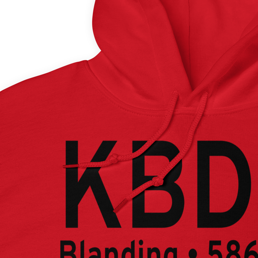 Blanding Municipal Airport (KBDG) ICAO Hoodie Sweatshirt 