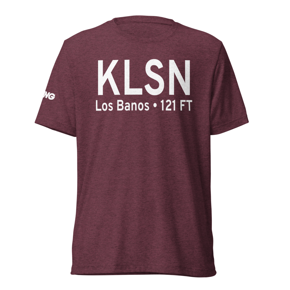 Los Banos Municipal Airport (KLSN) ICAO Tri-blend T-Shirt 