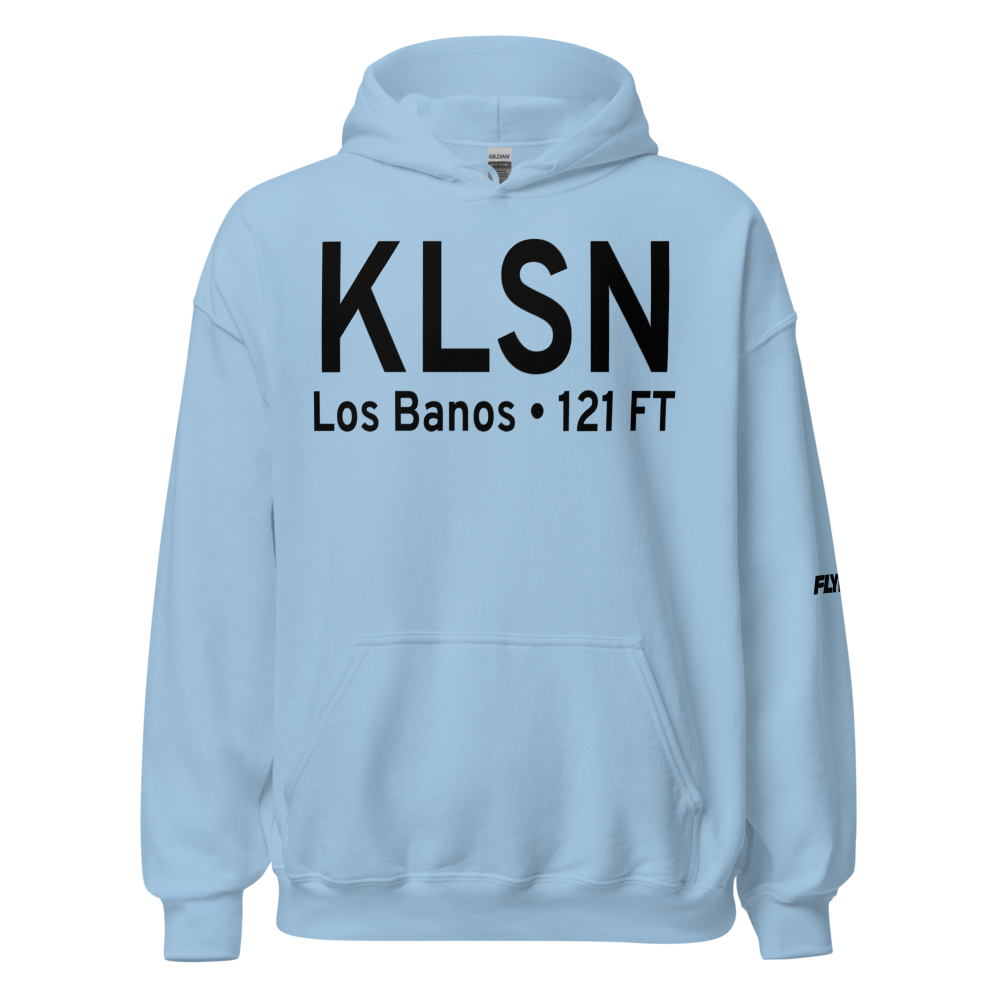 Los Banos Municipal Airport (KLSN) ICAO Hoodie Sweatshirt 
