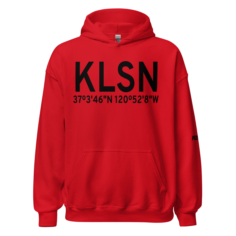Los Banos Municipal Airport (KLSN) ICAO Hoodie Sweatshirt 