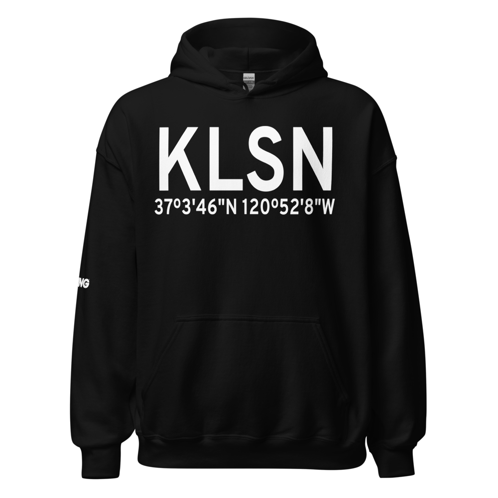 Los Banos Municipal Airport (KLSN) ICAO Hoodie Sweatshirt 
