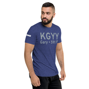 Gary Chicago International Airport (KGYY) ICAO Tri-blend T-Shirt