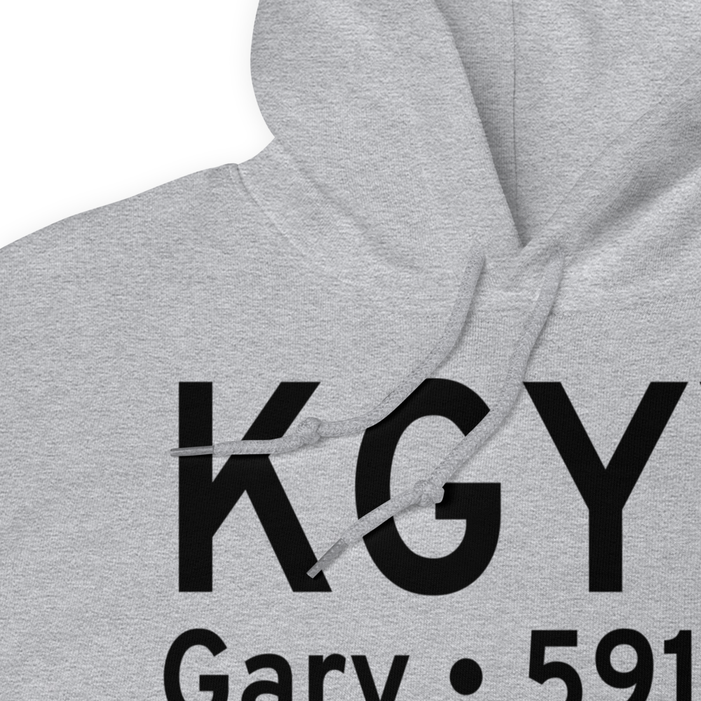 Gary Chicago International Airport (KGYY) ICAO Hoodie Sweatshirt 