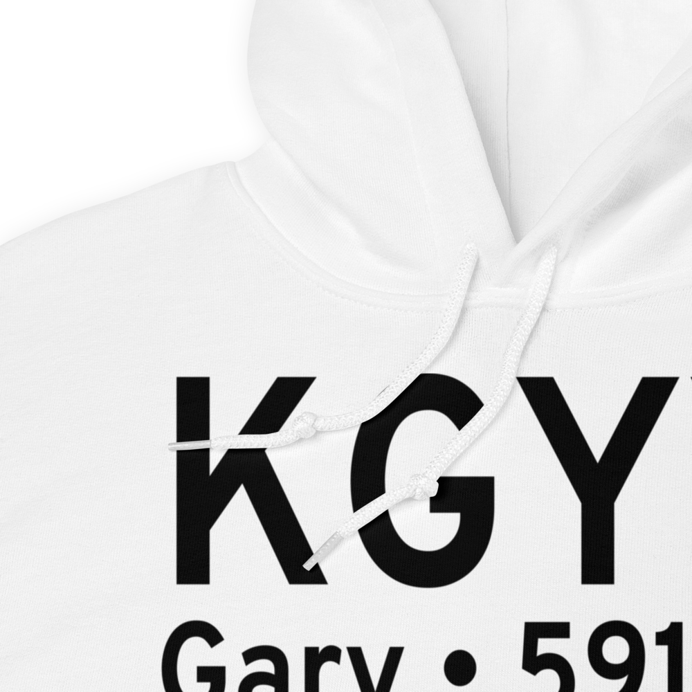 Gary Chicago International Airport (KGYY) ICAO Hoodie Sweatshirt 